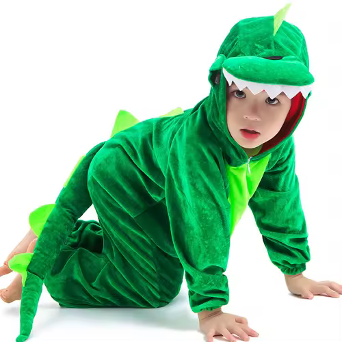 Cute Child Dinosaur Kugurumi Costume Cosplay Boys 2-4T 4-8Y Green Black Kindergarten School Party Game Role Play Suit Umorden - Image 10