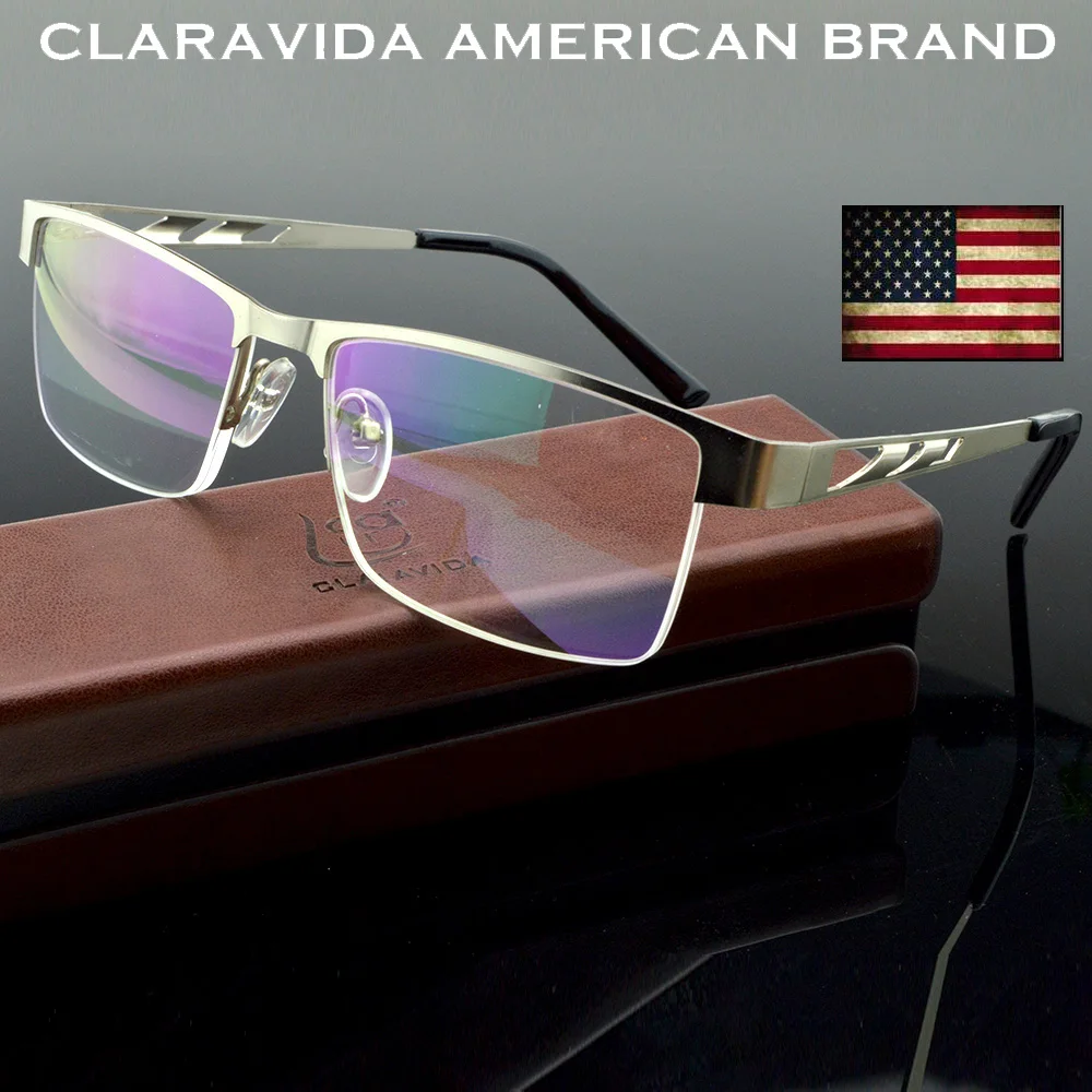 

Clara Vida AL-MG Alloy Reading Glasses for Men, Ultralight, Sturdy, Business, Luxury, + 0.75 to + 4