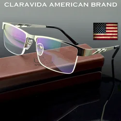 Gafas de lectura de aleación Clara Vida AL-MG para hombre, ultraligeras, resistentes, de negocios, de lujo, + 0,75 a + 4