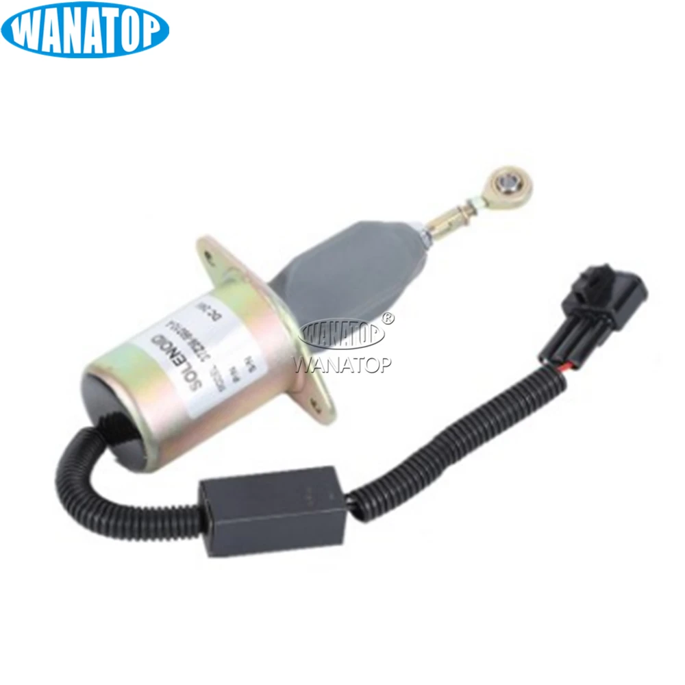 Diesel Fuel Shutoff Solenoid 37Z36-56010A 37Z36-56010 3977620 24V 37Z36-56010-A for Dongfeng Spare Parts