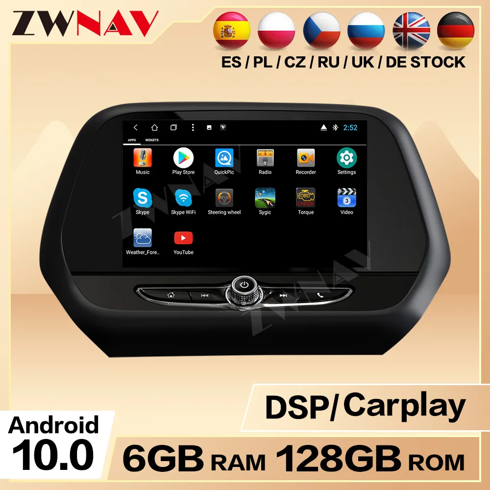 Per Chevrolet Camaro 2016-2022 Android 11 Car 2 Din navigazione GPS Multimedia Carplay Player Auto Stereo Head Unit DSP Carradio