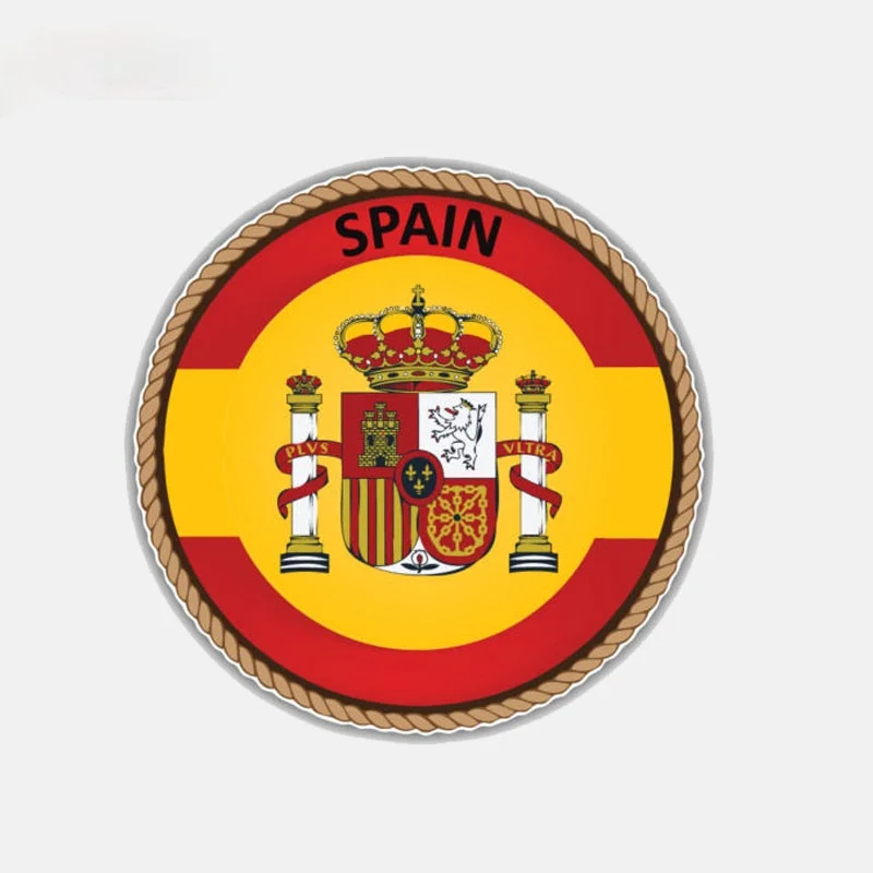 National Emblem Decals Car Styling Spain Flag Window Motorcycle Helmet Decal Car Sticker Accessories