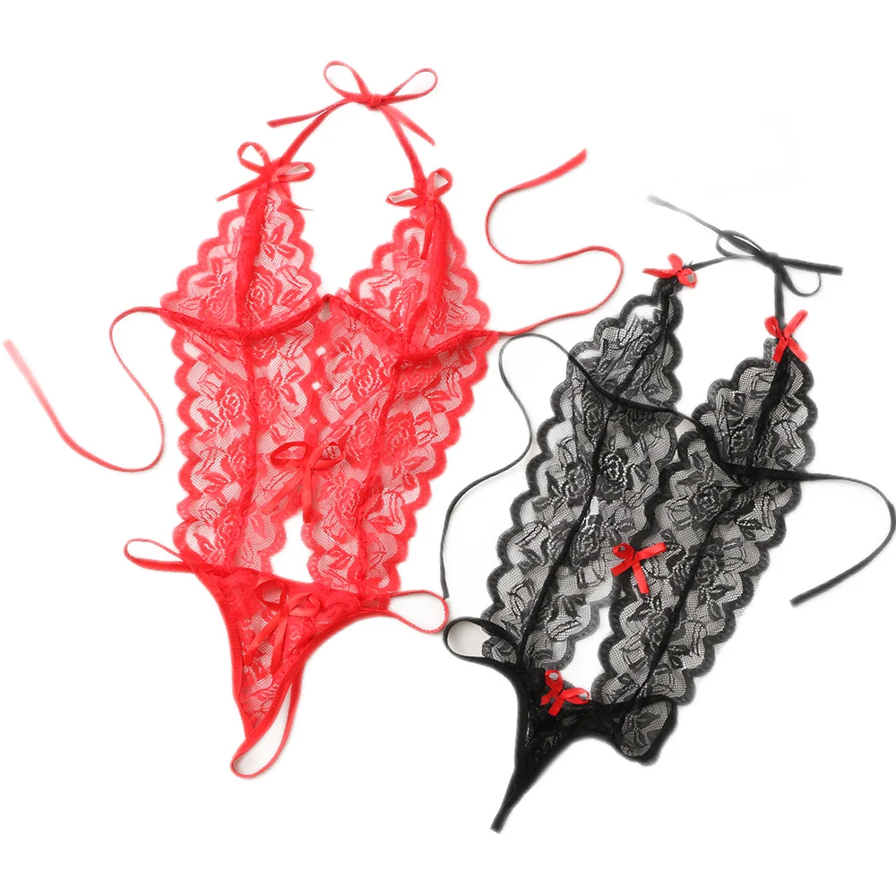 ملابس داخلية مثيرة للسيدات ملابس داخلية مثيرة من الدانتيل بمنظور سيامي ملابس داخلية بثلاث نقاط ملابس داخلية مثيرة من مجموعة جي سترينغ منتجات للكبار #4