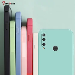 Modne silikonowe etui na telefon z kwadratową ramką do Huawei Y7P Y6P Y5P Y9 Prime Y7 Pro Y6 2019 Coque Full Protector Soft funda Cover