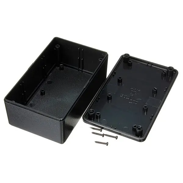 105x65x40mm Black Waterproof Enclosure Box Electronic Instrument Case ABS Plastic Cover Project for Relay Module