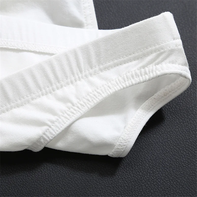 Men's Underwear Solid Color Summer Cotton Underpants Male Shorts Sexy Briefs Big Size Seamless Man Panties For Men