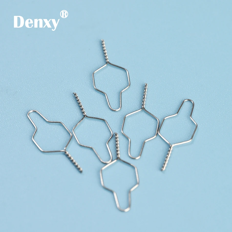 Denxy 1000pcs Orthodontic Kobayashi Wire Arcwhire Orthodontic Metal Ligature Tie Preformed ligature wire Orthodontic Bracket