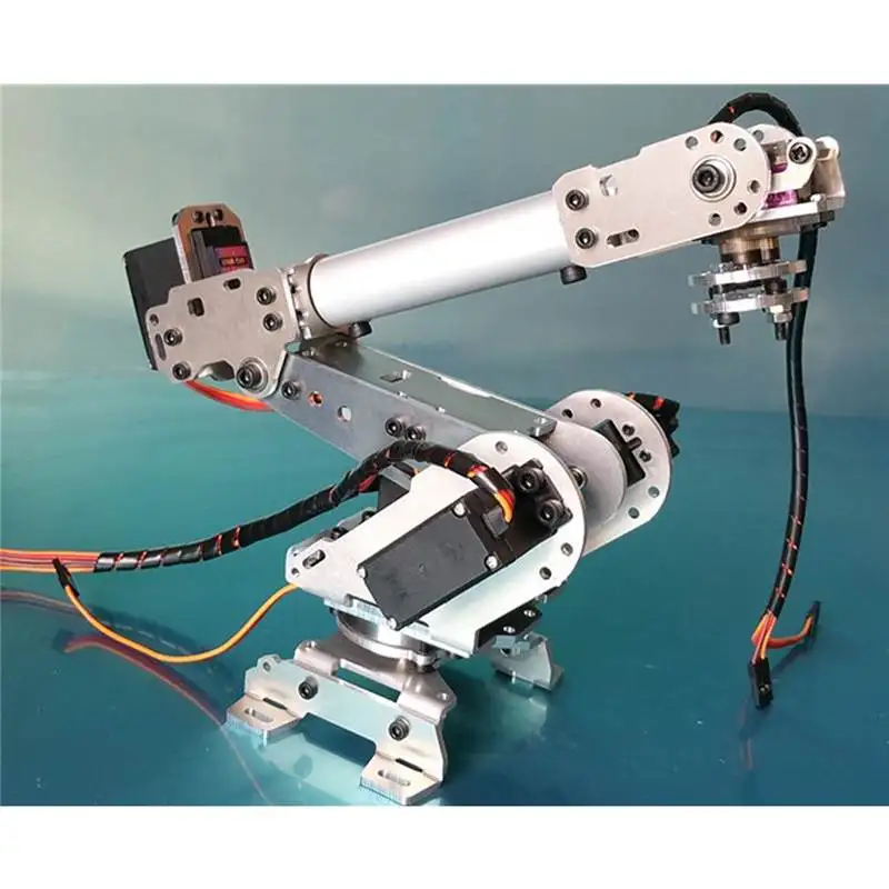 6DOF Mechanical Robot Full Steel Bearing Arm Claw With Servos For Robotics DIY Children's Toy Robot Arm