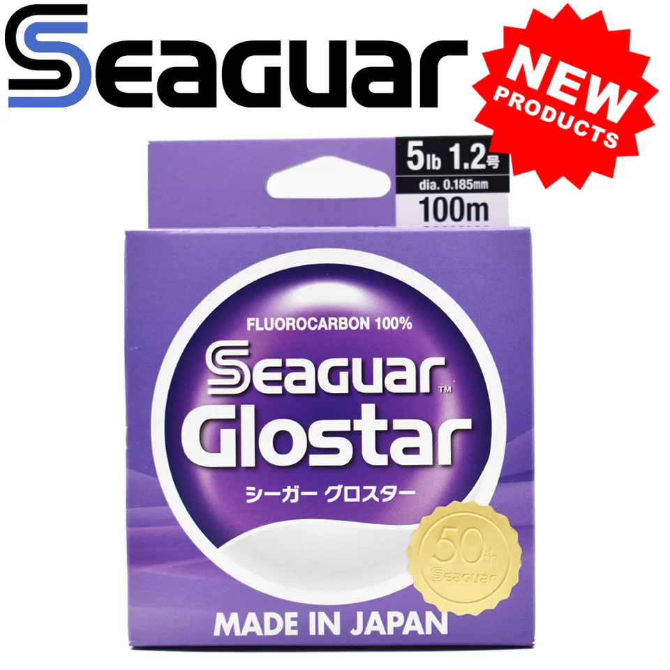 100% Original NEW SEAGUAR GLOSTAR 4LB-70LB 100% FLUOROCARBON Fishing Lines 100M/60M 50th Anniversary Limited Product