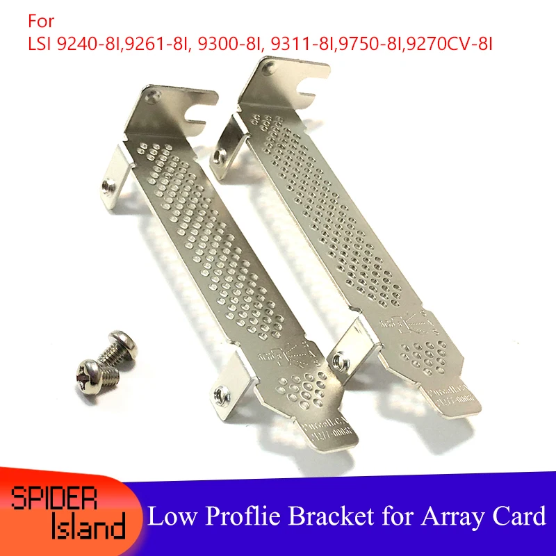 

50pcs Heat Sink Baffle SAS Low Profile Bracket for LSI 9240-8I,9261-8I, 9300-8I, 9311-8I,9750-8I,9270CV-8I Array card Baffle