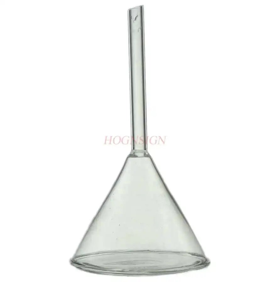 science small production materials Glass Funnel 90mm Triangle Funnel Cone Chemical Instrument Glass Instrument Middle School