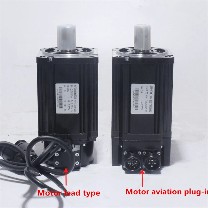 

Hot Sale 1000W AC Servo Motor Kit 80ST-M04025 Driver Diameter 80mm High Speed Motor 220V 4NM 2500rpm Servo Motor Tool