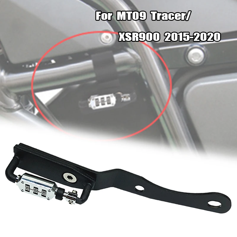 

MT09 Tracer Motorcycle Helmet Lock Password Mount Hook Side Anti-theft Security Fits For YAMAHA MT-09 Tracer XSR900 2015-2020