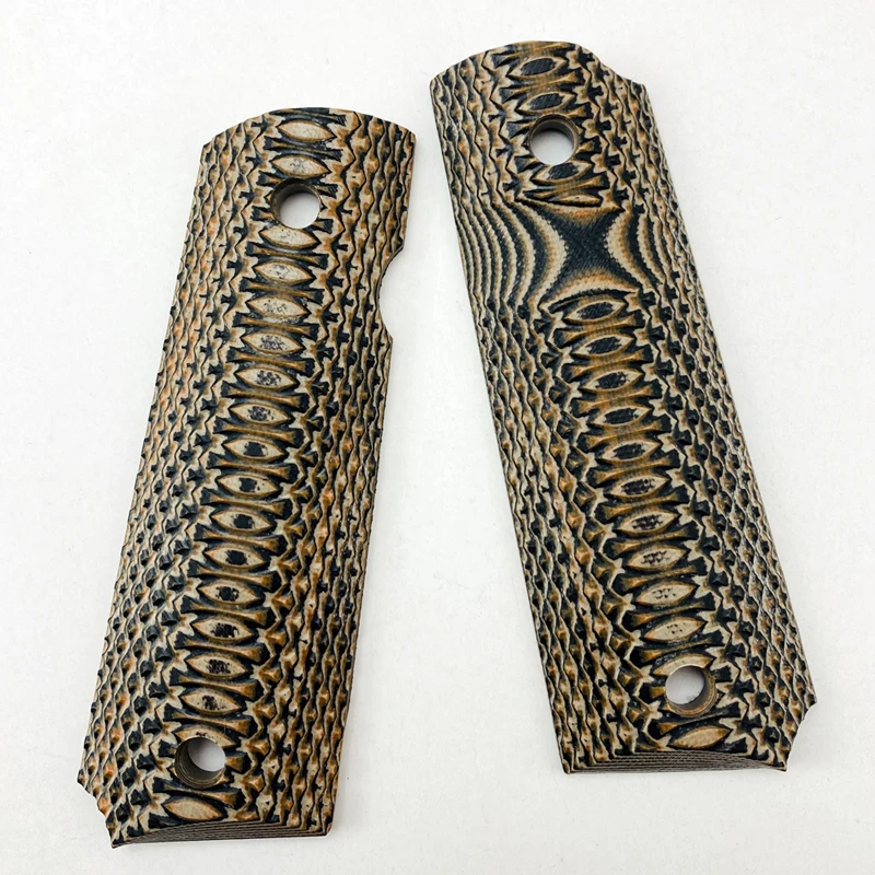 1pair tactics pistol 1911 Full size Grips 3 Color G10 Grips custom Grips CNC Material 1911 accessories