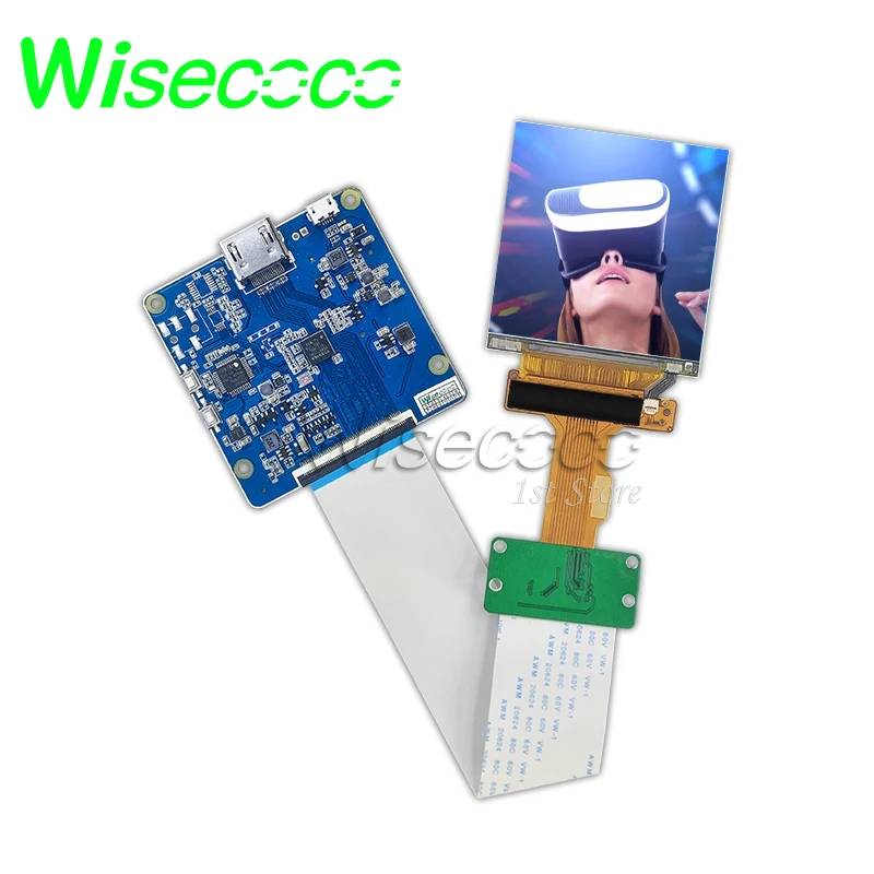 Wisecoco 2.9 Inch Vr Lcd Display 1440X1440 Ar Mr Hmd Dual Screen LS029B3SX04 Mipi Controller Board 40 Pins