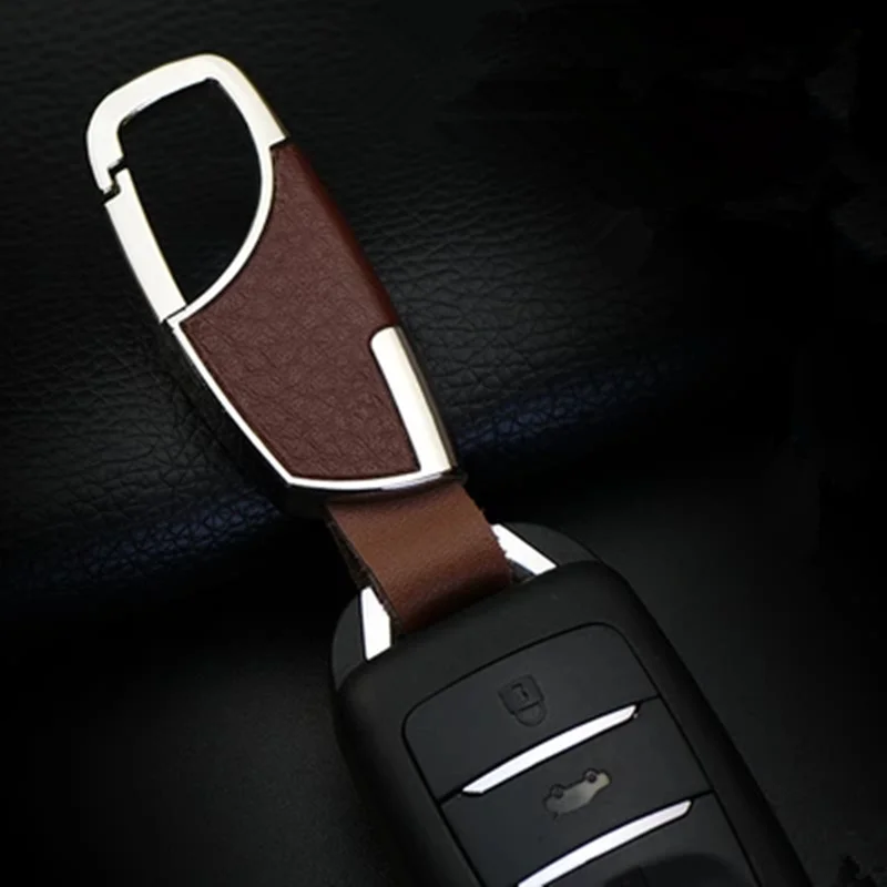 car-styling 100% Head layer cowhide key cover case for Land Rover LR4 LR3 LR2 Range Rover Evoque Defender Discovery Freelander