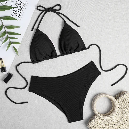 Imagen 2 del producto Traje De baño brasileño sexi para mujer, conjunto De Bikini con sujetador push-up, traje De baño De dos piezas, ropa De playa, traje De baño para mujer