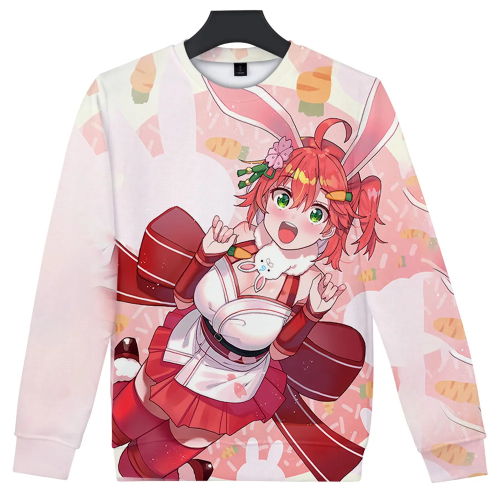 HOLOLIVE VTuber Sakura Miko 3D print autumn winter  Holiday passionate style Men/Women casual Kawaii Style Round sweatshirt