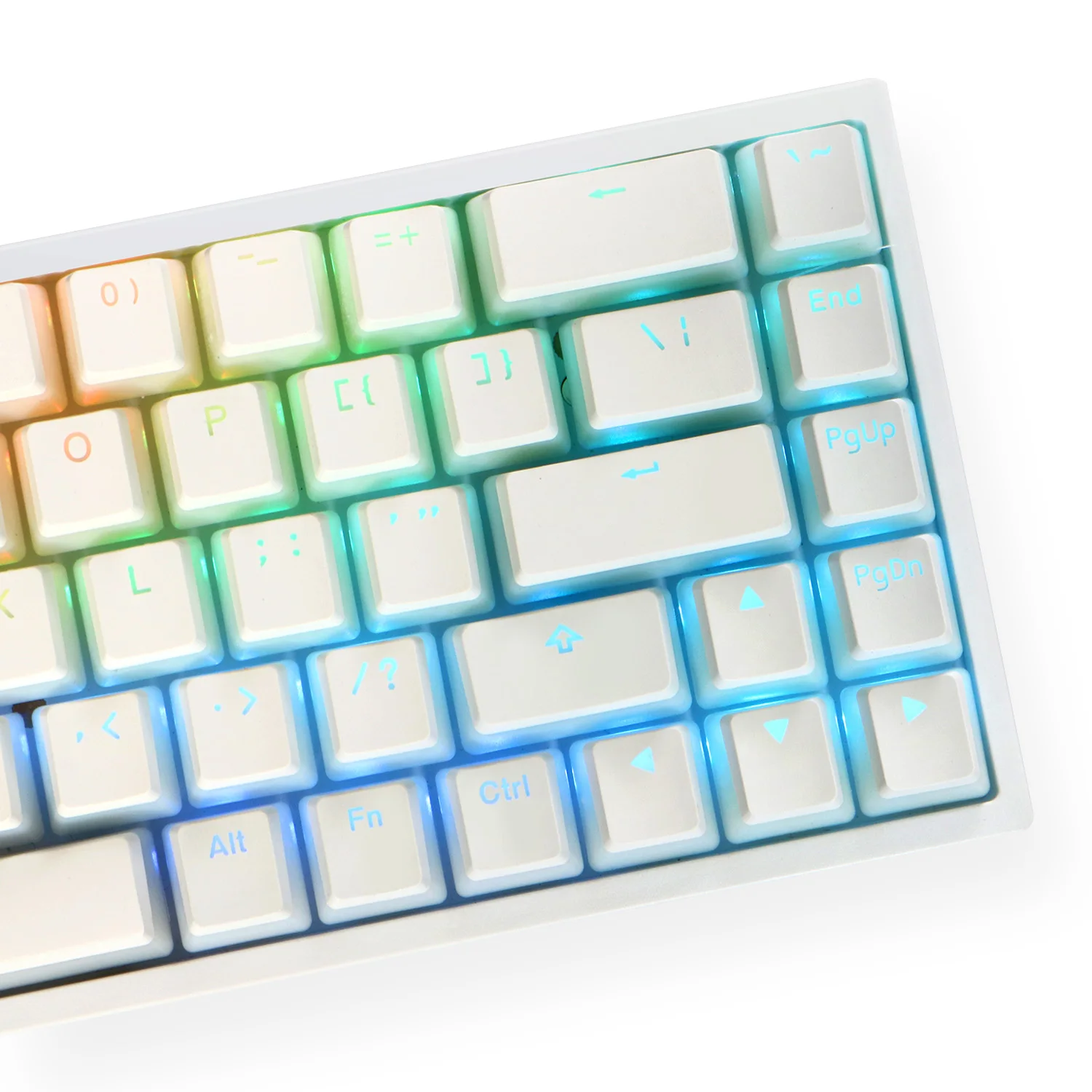 Imagem -03 - Pudim v2 Pbt Keycap Duplo Oem Retroiluminado para Teclado Mecânico Branco Preto Gh60 Poker 87 Tkl 104 108 Ansi Xd64 Xd68