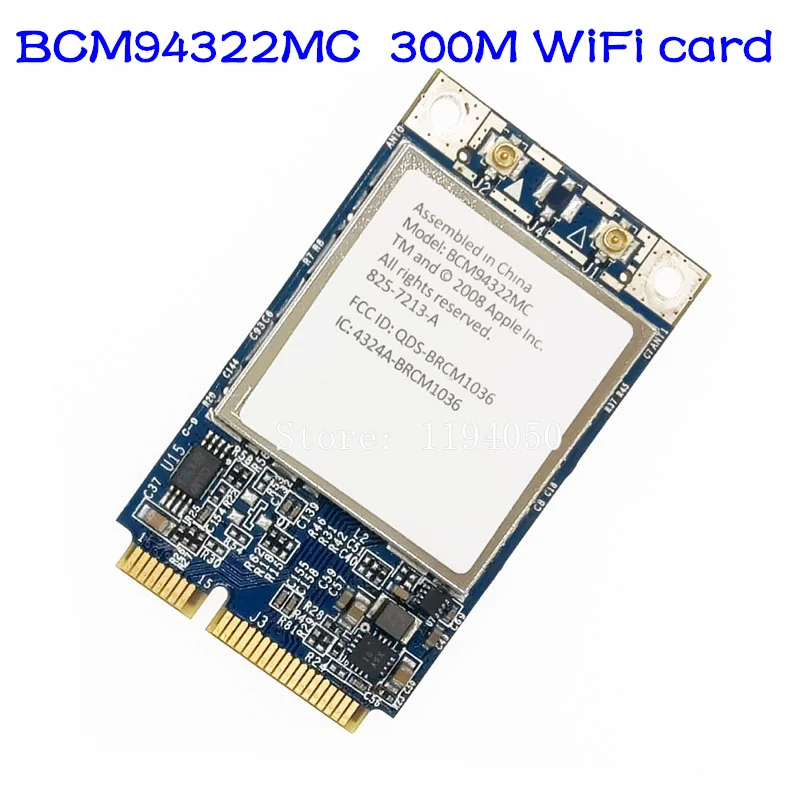 WDXUN для беспроводной Wi-Fi-карты BCM94322MC для MB988Z/A PCI-E Wi-Fi 300M BCM94322 BCM4322