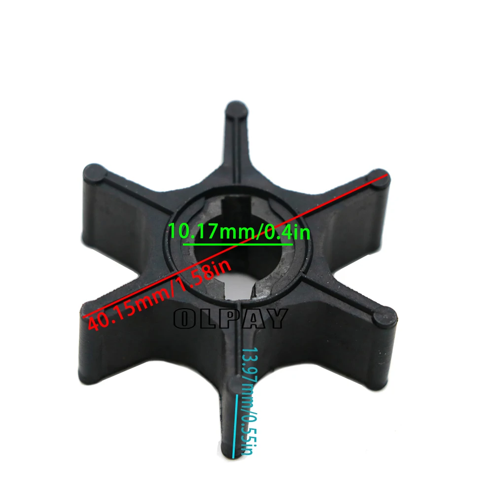 Water Pump Impeller 17461-98501 For Suzuki Outboard Motor DT 2/3.5/4/5/6/8HP 17461-98503 17465-98402 17461-985M0 17461-98401