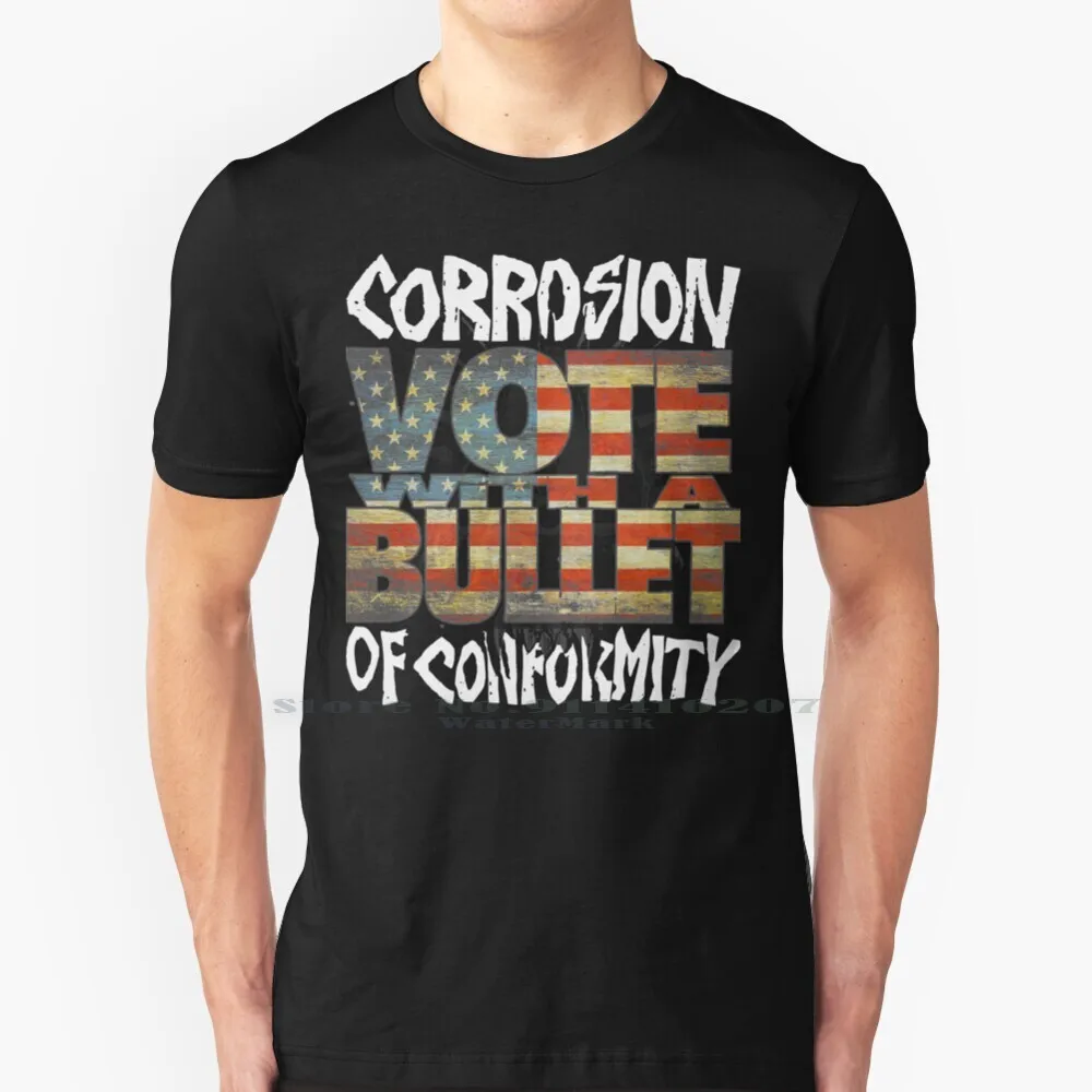 Corrosion Of Conformity Vote With A Bullet T Shirt Cotton 6XL Corrosion Conformity Band Music Heavy Stoner Doom Thrash Metal