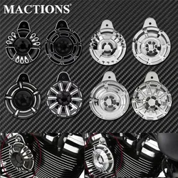Motorcycle Black/Chrome Horn Cover Horns Loud Speaker Cover For Harley 91-17 Big Twin Sportster XL 883 1200 07-2018 Touring