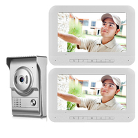 SmartYIBA 7 Inch TFT Video Door Phone Doorbell Intercom Kit 1-camera 1/2 white monitor Night Vision with IR-CUT HD 700TVL Camera