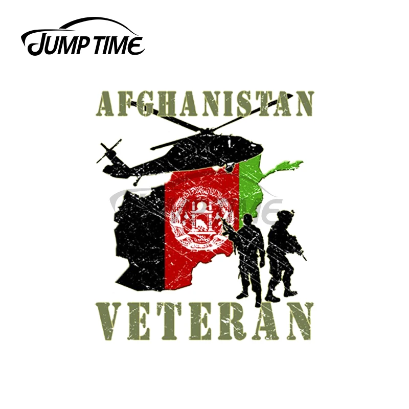 Jump Time 13 x 12cm For Afghanistan Veteran Car Assessoires Military Stickers ScratchProof Decal Motorcycle Vinyl Car Wrap