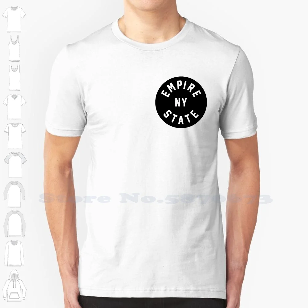 Empire State-New York 100% Cotton T-Shirt New York Nyc City Cities Madison Avenue Manhattan Bronx Brooklyn Staten