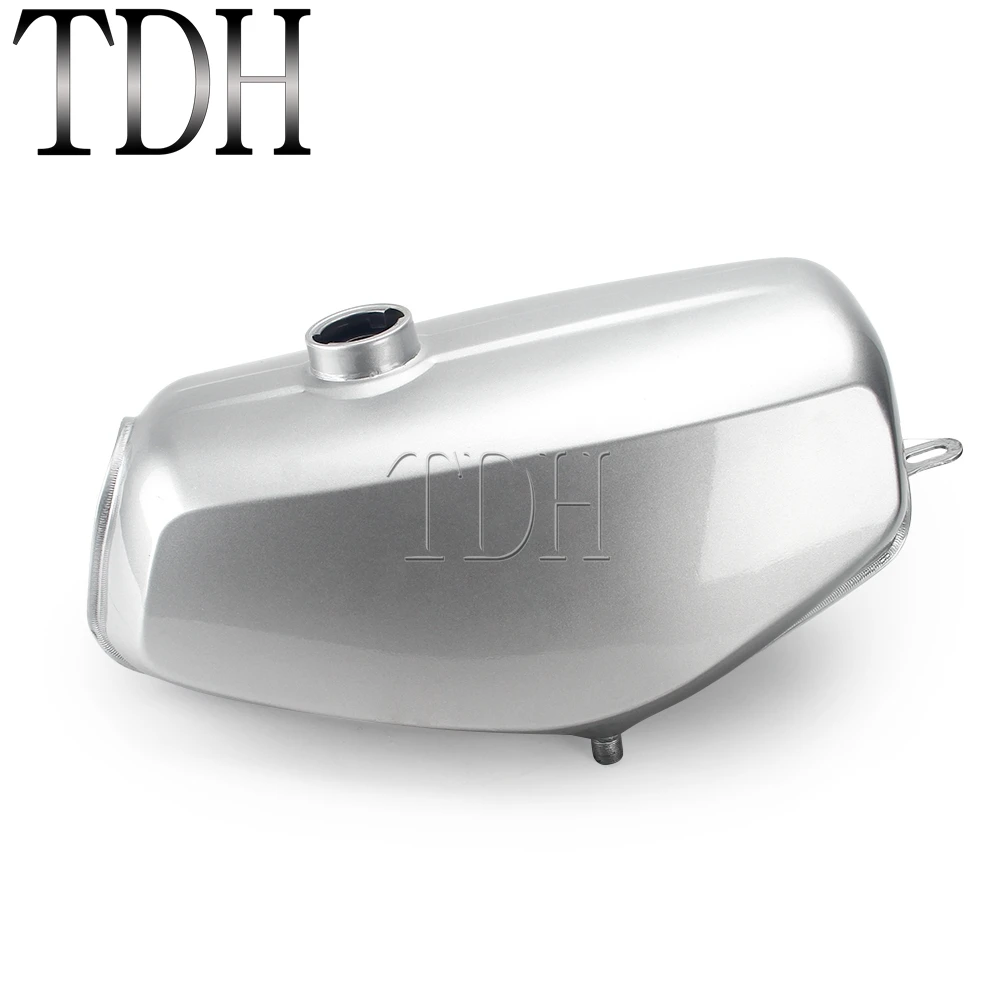 Silver Banana Shape Motorcycle Steel Oil Fuel Tank Enduro for Simson S 50 Simson S 51 Simson S 70 Gas Fuel Tank Oil Petrol Tank