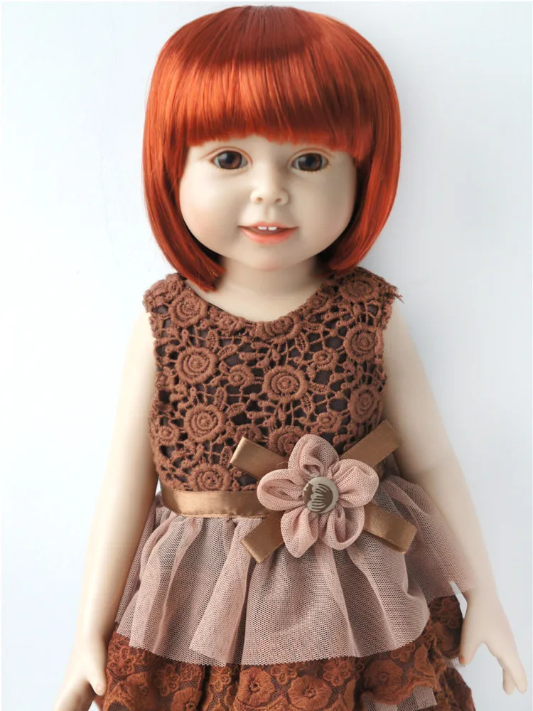 BOBO Doll wigs   JD256  11-12 inch  28-30 CM  Short BOBO Cut   Synthetic mohair  Resin  doll wig