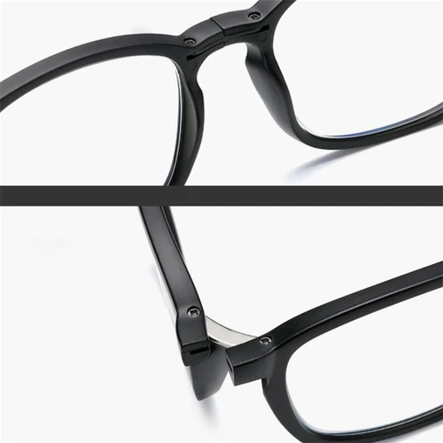 Imagen 2 del producto Gafas de decoloración plegables para miopía, anteojos Retro fotocromáticos grises, gafas graduadas cuadradas, dioptrías 0-0,5-0,75 To-6,0