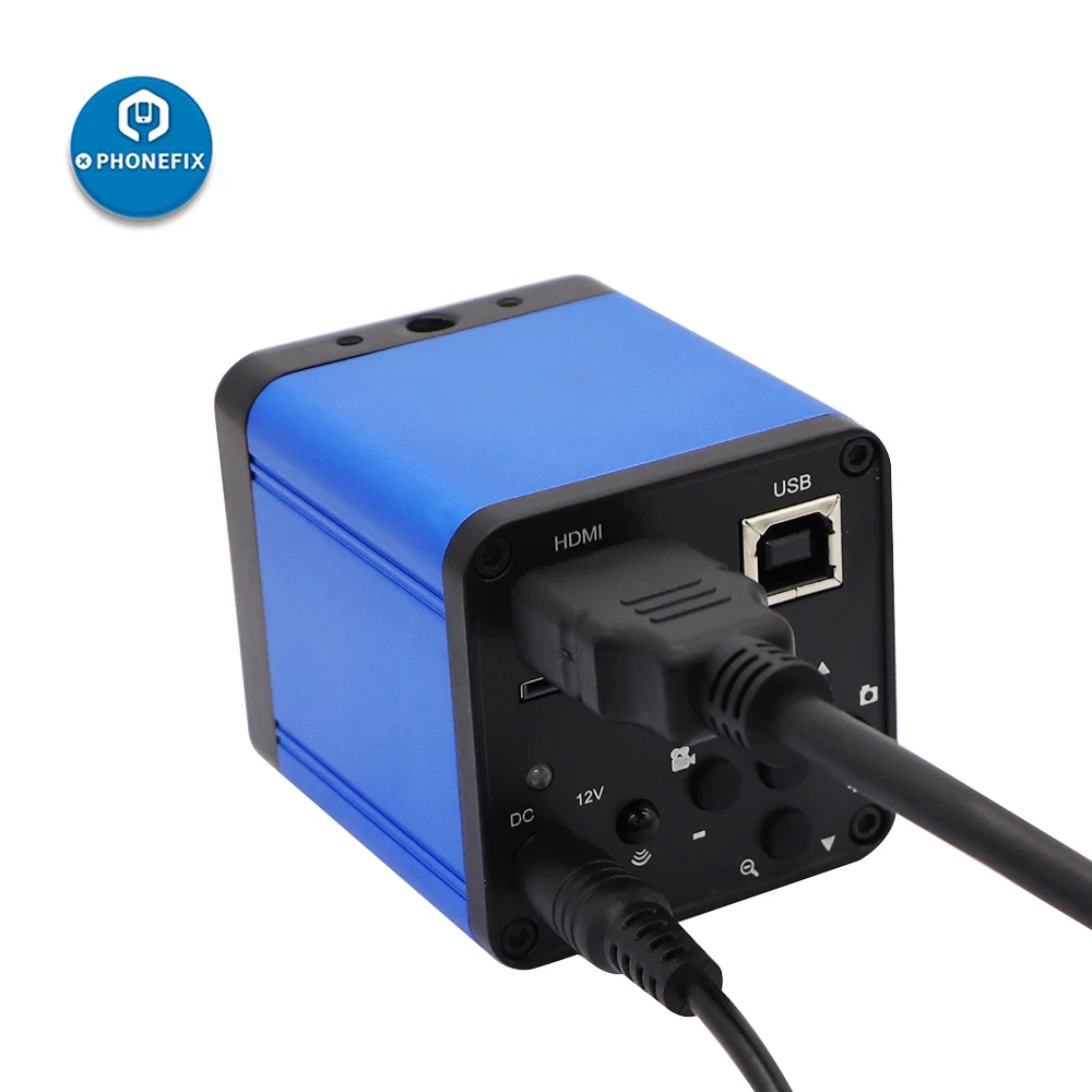 Full HD 1080P 60FPS 2K 3800W 38MP 16MP Industrial Video Microscope Camera HDMI USB C-Mount for Phone CPU PCB Soldering Repair