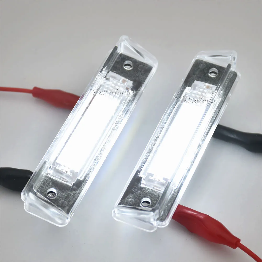 2Pcs For Mercedes-Benz SL-Class R129 1989-2001 E-Class S124 1985-1996 LED Car Rear License Number Plate Light Lamp A1248200756