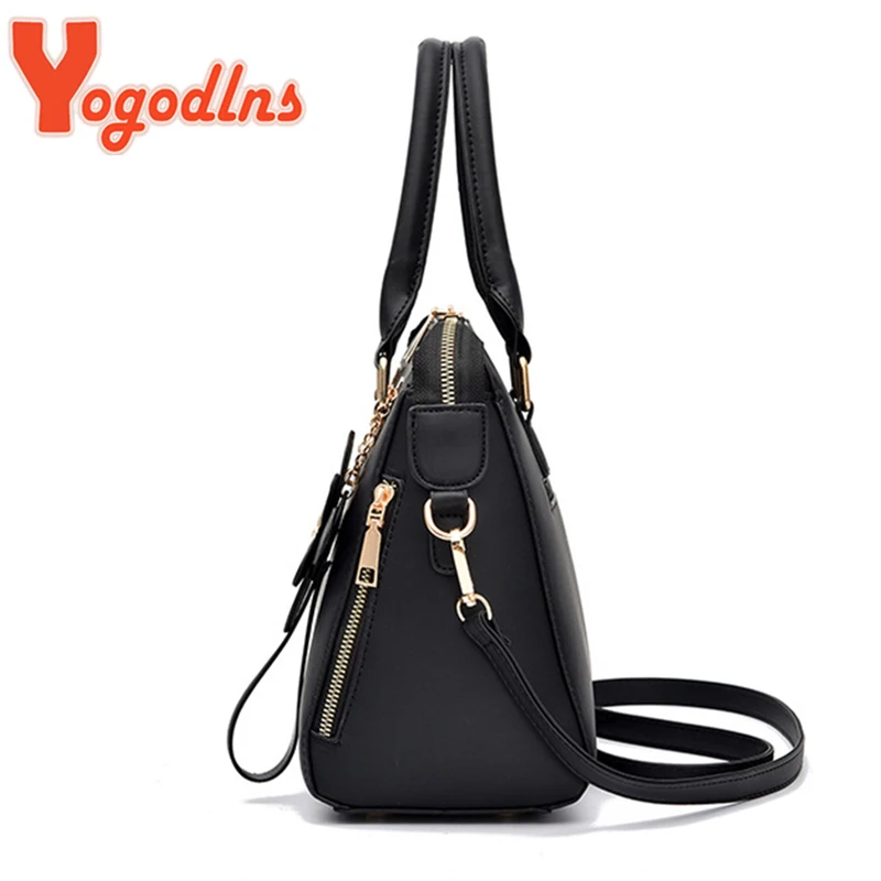 Yogodlns Luxury Embroidery Handbag For Women PU Leather Tassel Crossbody Bag Designer Handle Bag Brand Female Shoudler Bag bolso