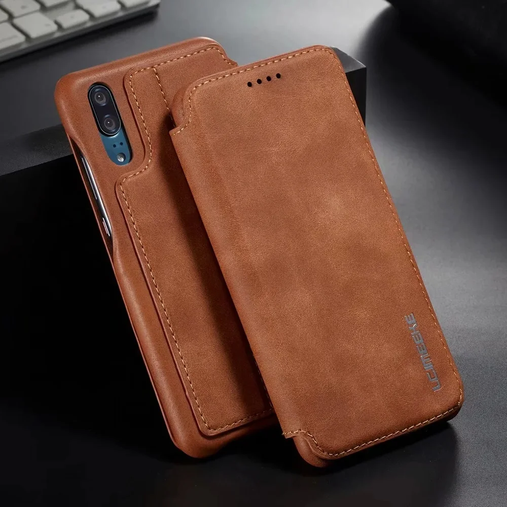 Retro Ultra Slim Leather Case Flip Cover for iPhone SE 11 Pro XS Max XR 8 7 6S 6 Plus Card Holder Stand Coque Capas PhoneProtect