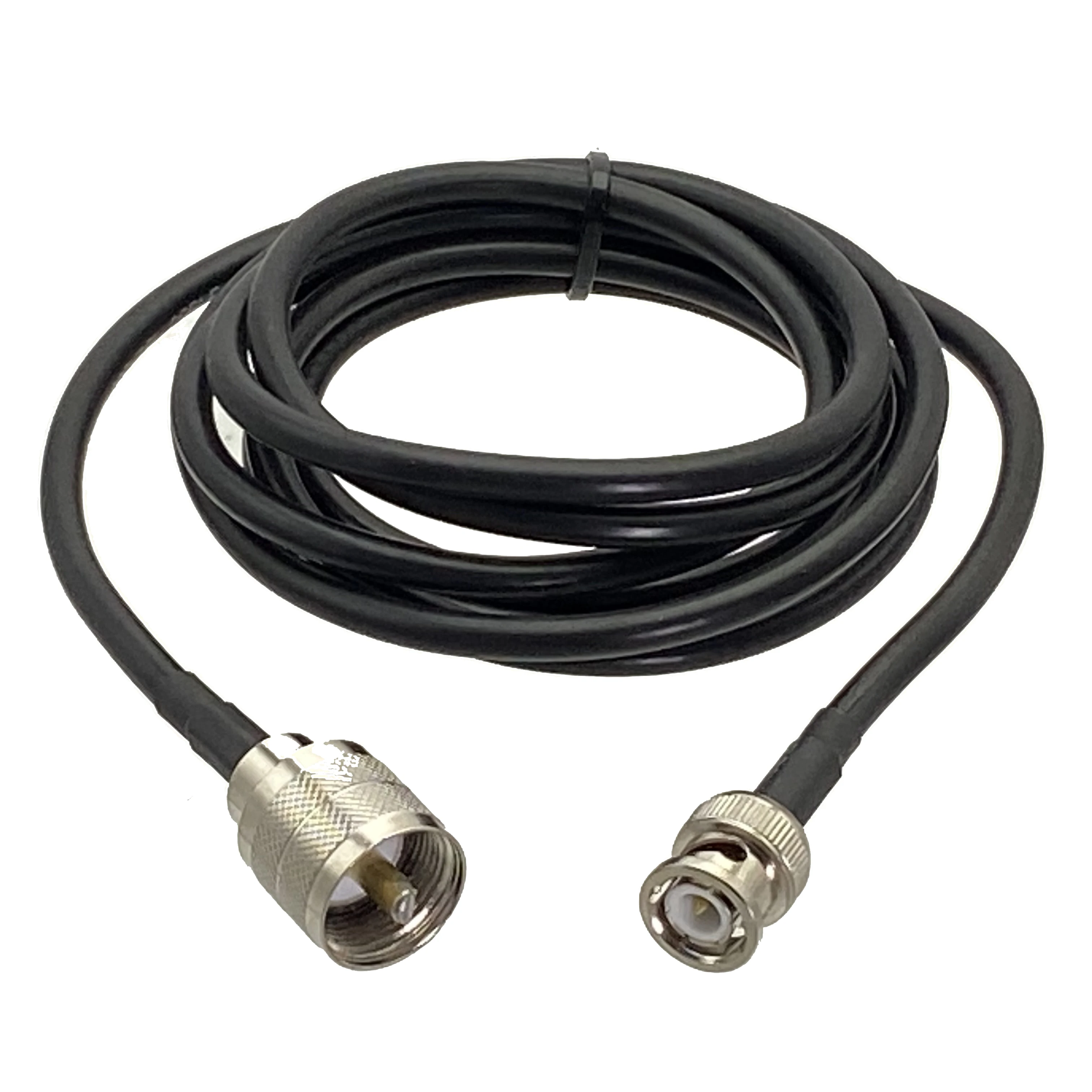 1szt RG58 Kabel UHF PL259 Wtyczka męska do BNC Wtyczka męska Złącze RF Koncentryczny Pigtail Adapter Zworki Prosty Nowy 6 cali ~ 20M