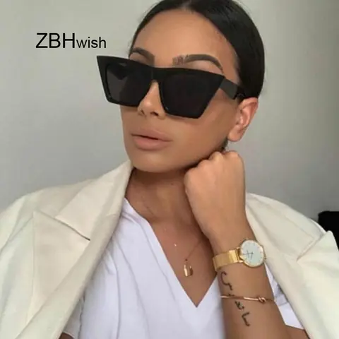 Square UV400 Sunglasses for Women and Men ZBHWISH