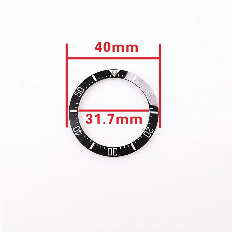 BLACKUniversal 40mm Ceramic Bezel Watch Cover Submariner Men Watch Ring Insert Accessories For Seiko Watches For Rolex/Omega New