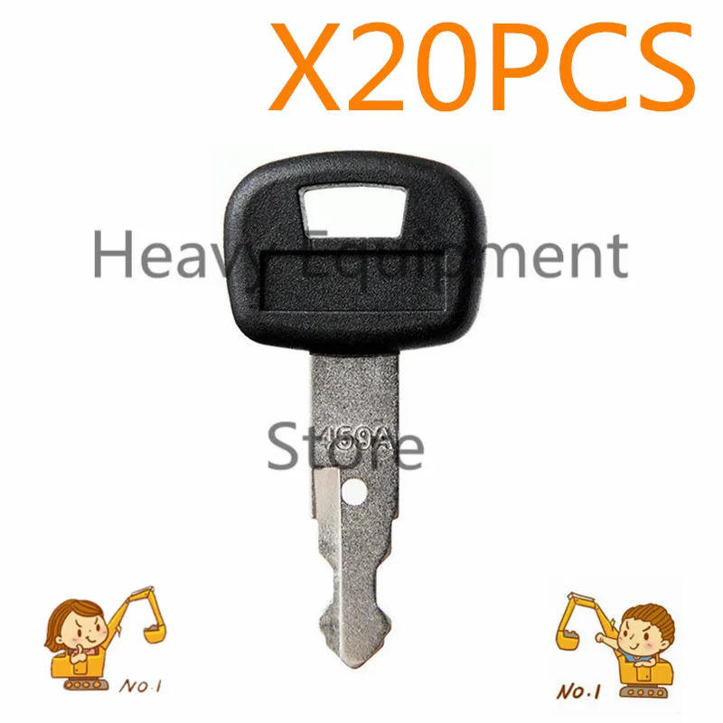 

20 Pcs 459A Key For Kubota U15/30/135/155/161/163 Excavator Digger ELI80-0101 RC411-53933 RC461-53930