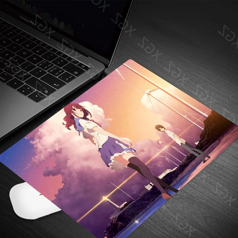 Yzuoan Cute Anime Wallpaper Girl Mouse Pad Small Size Rubber Fast Positioning Precision Suitable for Gaming Computer Office Pc