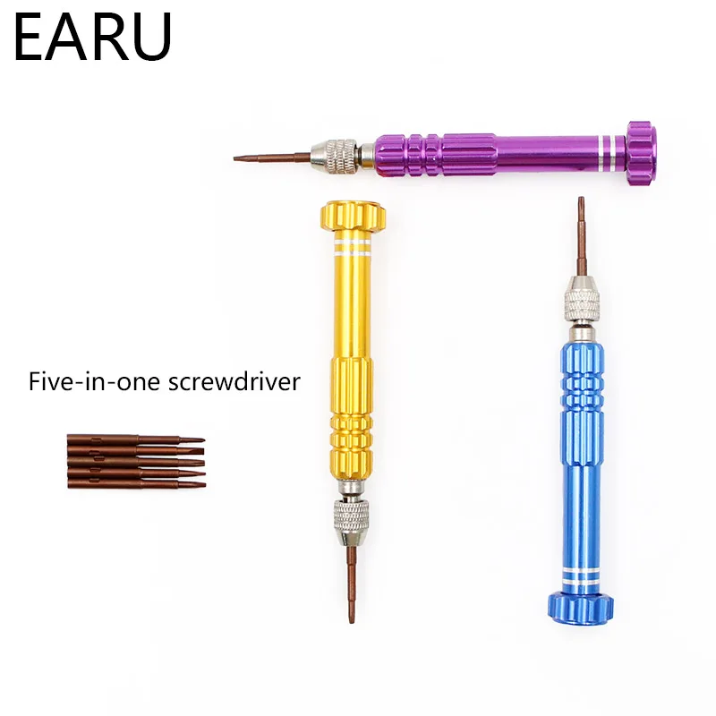 Hot Sale Brand 5 in 1 multi-function Repair Open Tools Kit Screwdrivers For iPhone Samsung Galaxy DIY Mobile Phone Accessories