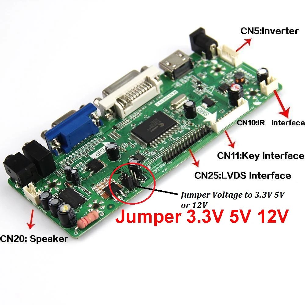 Imagem -04 - Placa de Controle para Placa de Vídeo Compatível com Hdmi Vga e Dvi Lm240wu2 sl 1920x1200 Tela Lcd de 24 Polegadas