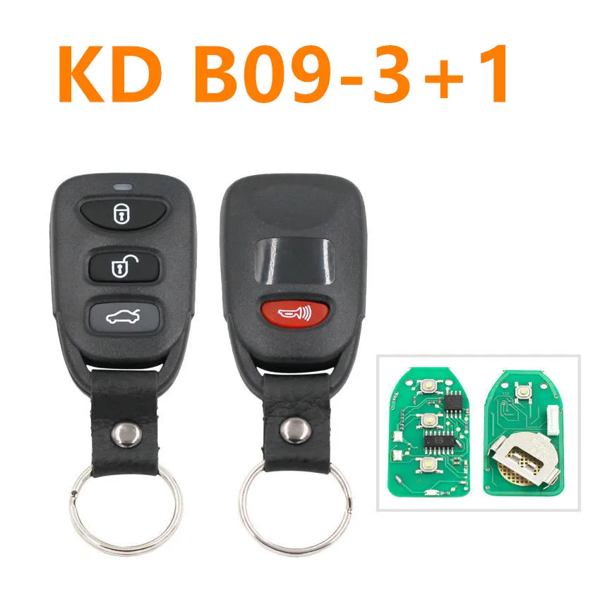 universal 4 button remote key keydiy B09-3+1 for KD300 and KD900 to produce any model  remote