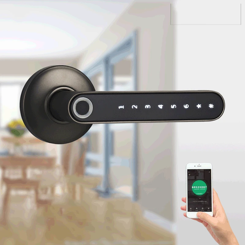 egfirtor punho inteligente tuya wi fi deadbolt fechadura da porta biometrico de armazenamento impressao digital eletronico inteligente casa seguranca bloqueio automatico 01