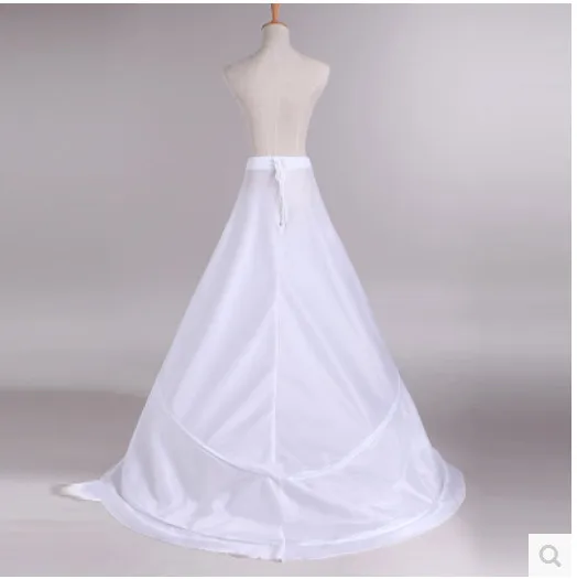 Enaguas underskirt casamento saia deslizamento acessórios de casamento chemise 2 aros para uma linha cauda vestido petticoat crinoline