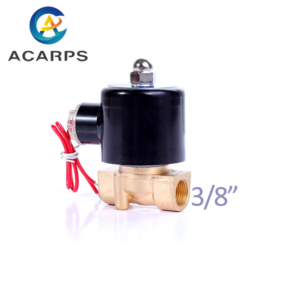 

1/8" 1/4" 3/8" Brass Electric Solenoid Valve 12V 24V 220V 110V Normally Closed Solenoid Valve For Water Oil Air