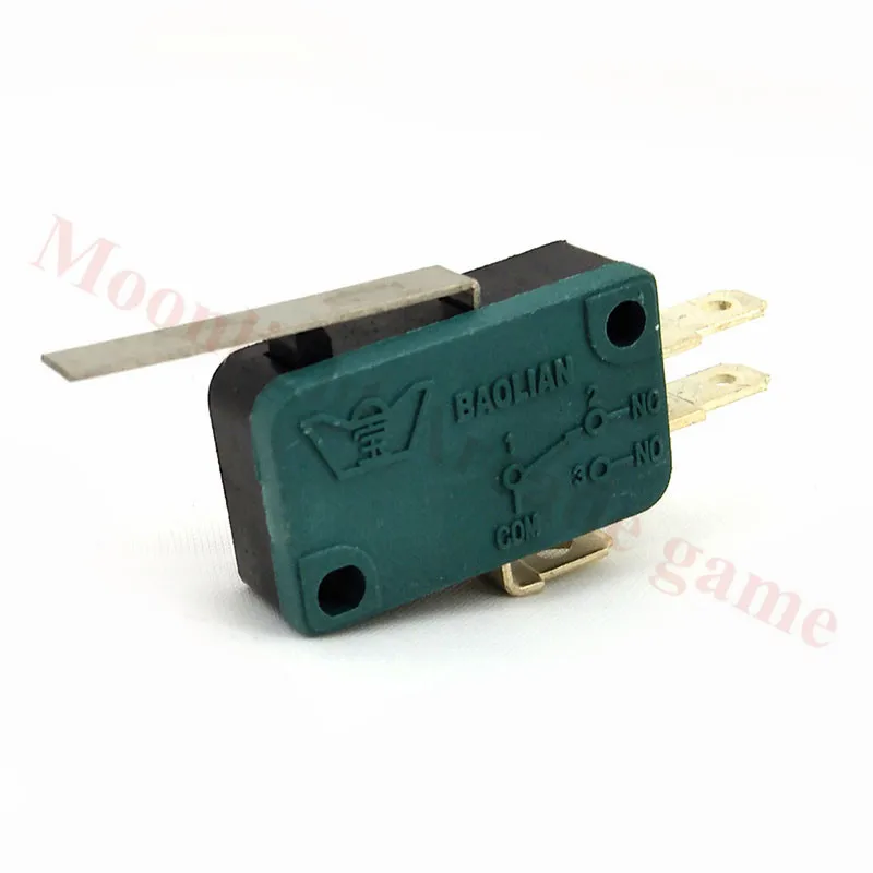 

20 шт./лот BaoLian зеленый микропереключатель для аркадного джойстика 3 клеммы микропереключатель кнопка для аркадных игровых автоматов