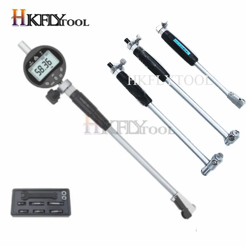 50-160mm Inner Diameter Bore Gauge Measuring Rod + Probe  Accessories 10mm indicaotor Inner Diameter Gauge 12.7mm digital indica